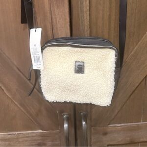 G-Star RAW Mozoe Zandrai Leather Shoulder Bag – Pearl Black/Ecru – NWT Rare